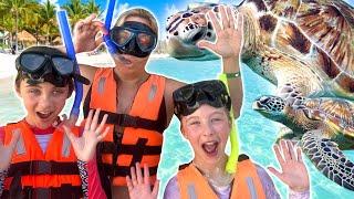 FIRST EVER time SNORKELING *turtles, bats and pitch black caves!