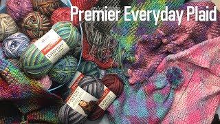 Unboxing Premier Everyday Plaid Planned Pooling Yarn and Pattern Samples