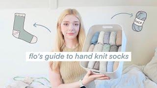 everything you need to know to start knitting socks! 