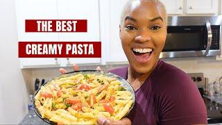 10 Minute Creamy Vegetable Pasta Recipe | How To Make Vegan Pasta