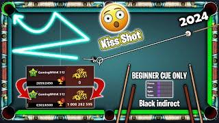 Kiss Shot in Zero to 1 Billion (Beginner Cue & Black indirect Only) Season 12 8ballpool GamingWithK