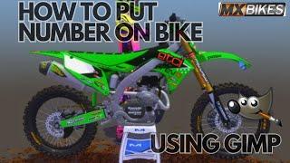 HOW TO PUT NUMBER ON BIKE IN MX BIKE ! (EASY METHOD)