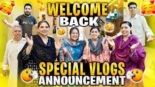 WELCOME BACK AFTER 3 MONTHS Asfa's Family | Kon Se Special Vlog's Ki Announcement Ker Di