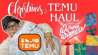 Temu Haul  Christmas Gifts  Giveaway Winner  Shop with me