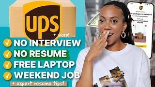 UPS is Hiring!  | No Interview, Weekend Work From Home Jobs Hiring Now 2024