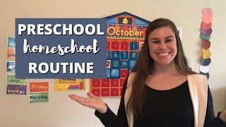 PRESCHOOL HOMESCHOOL ROUTINE \\ HOMESCHOOLING WITH TODDLERS \\ HOMESCHOOL WORKING FULL TIME