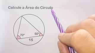 HOW TO CALCULATE THE AREA OF A CIRCLE?! - LAW OF SINES