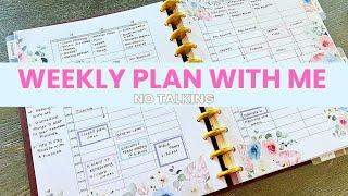 Weekly Plan with Me in my Hourly Planner (No Talking)