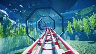 【4K60P】プラネットコースター 水中ジェットコースター 「シーライフプランコ」/ "SEA LIFE PLANCO" Roller Coaster at Planet Coaster