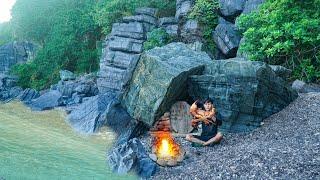 3 DAYS SOLO SURVIVAL: (NO FOOD, NO WATER, NO SHELTER) FISHING, CATCH & COOK. Bushcraft Camping