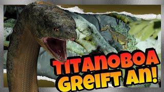 Titanoboa in Jurassic Park! @ali-awada ist ein Genie | Jurassic Park Horror Short Sorna | #reaction