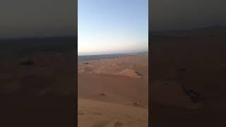 From the highest dune in morocco merzouga desert 