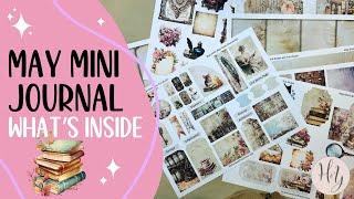 May 2024 Mini Junk Journal Kit | What's Inside?! It's Bookish...