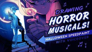 Drawing More Terrifying Tunes!  | Halloween SPEEDPAINT