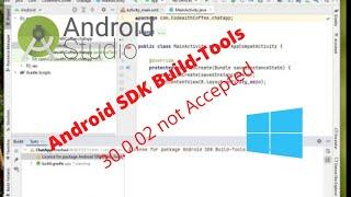 how to fix license for package SDK build-tools in Android Studio