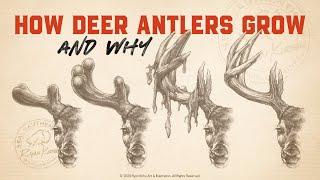 How A Mature Buck Grows Antlers- Month To Month!!!