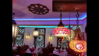 Interior design for an oriental restaurant