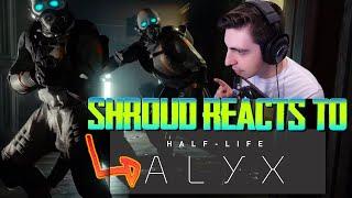 Shroud Reacts To Half Life Alyx Gameplay Trailers!