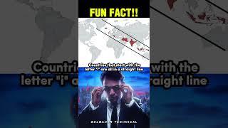 Did You Know All “I” Countries Are in a Straight Line?! 