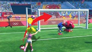 Tokyo 2020 Olympic Football Peach vs  Mario, Jet, DK & Silver – A Test of Speed and Skill!