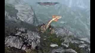 Skyrim Полет на драконе