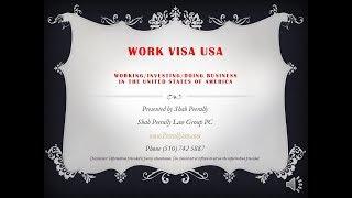 Work Visa USA - An overview of employment visas in the USA.