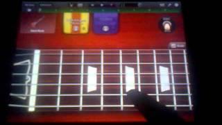 Metallica Enter Sandman intro Guitar Tutorial iPad GarageBand