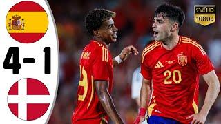 Spanyol vs Denmark 4-1 • UEFA Nations League 2024 Highlights & All Goals • Hasil Bola Tadi Malam