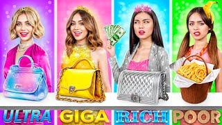 Rich vs Broke vs Giga Rich Student! Poor Girl in Fancy Boarding School by RATATA BOOM