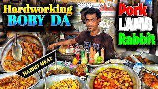 Tried Rabbit meat first time ⁉️ Hardworking Boby da selling 26 + items daily || Streetfood India