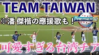 【台灣英雄】可愛すぎる台湾チアがTeam Taiwanをノリノリで踊って台北ドームを盛り上げる ！可愛的台灣啦啦隊與台灣隊一起跳舞，讓台北巨蛋熱鬧起來【世界12強棒球賽2024 台湾対ドミニカ共和国】