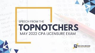 SPEECH FROM THE TOPNOTCHERS