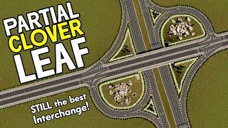 Beating Traffic with the BEST Interchange! The Partial Cloverleaf (ParClo) in Cities Skylines