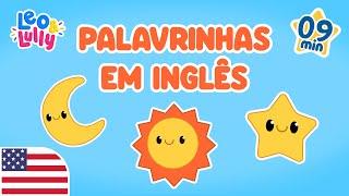 PALAVRINHAS FÁCEIS EM INGLÊS | PALAVRAS EM INGLÊS PARA CRIANÇAS| APRENDER INGLÊS COM LEO E LULLY