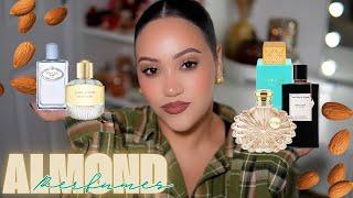 ALMOND PERFUMES IN MY COLLECTION! NUTTY, POWDERY, CREAMY PERFUMES | AMY GLAM 