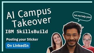 Sharing your IBM SkillsBuild Stickers on Your LinkedIn Profile | SkillsBuild
