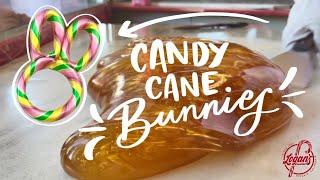 Making Candy Cane Easter Bunnies  // Logan's Candies 