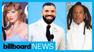 Drake Ties With Jay-Z & Taylor Swift’s Record On Billboard 200 | Billboard News