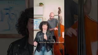 Give me the simple life‍️‍‍ #jazzsinger #doublebass #voice #jazz #cover