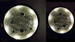 Trying Viral Moon Lamp/Wallputty moon /texture moon lamp/low cost moonlight making @home