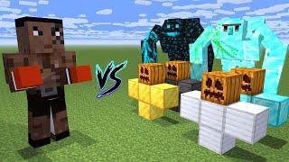 MIKE TYSON AT AT 20 AGE VS AlL GOLEMS IN MINECRAFT BATTLE - IRON GOLEM - DIAMOND GOLEM