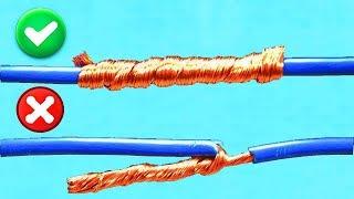 AWESOME IDEA! HOW TO TWIST ELECTRIC WIRE TOGETHER!