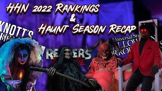 Which Haunt was my Favorite? | 2022 Haunt Season Wrap Up and Halloween Horror Nights Rankings
