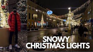 Christmas Lights in Warsaw, Poland | Holiday Vlog | Pierson Zane