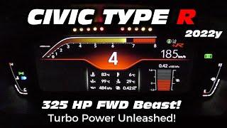 (2022y) Civic Type R acceleration ! Testing the Limits of a 325 HP FWD Beast.Japan specification