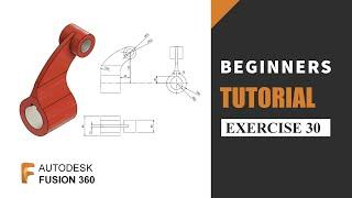 Autodesk Fusion 360 Tutorial for Beginners | Exercise 30 | Learn the basics of designing