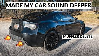 Made my car sound Deeper with a Muffler Delete | FRS/Brz/GT86