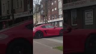 Porsche Cayman GTS Loud Start up,loud Acceleration,Rev  #carspotting #gladbeck