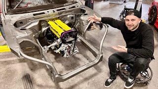 Fitting our INSANE Stroker 2JZ in the PRO CAR!