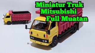 Miniatur Truk Mitsubishi full muatan #miniatur #mitsubishi #truk